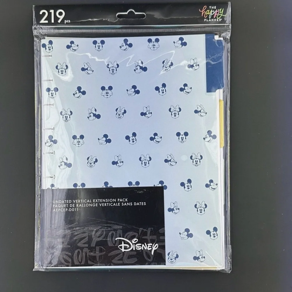 Disney Happy Planner UNdated Extension Packs with Stickers + Folders